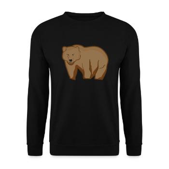 Grizzly Bär - Unisex Pullover - Schwarz - Vorne - Alina (178cm) & Michal (187cm)