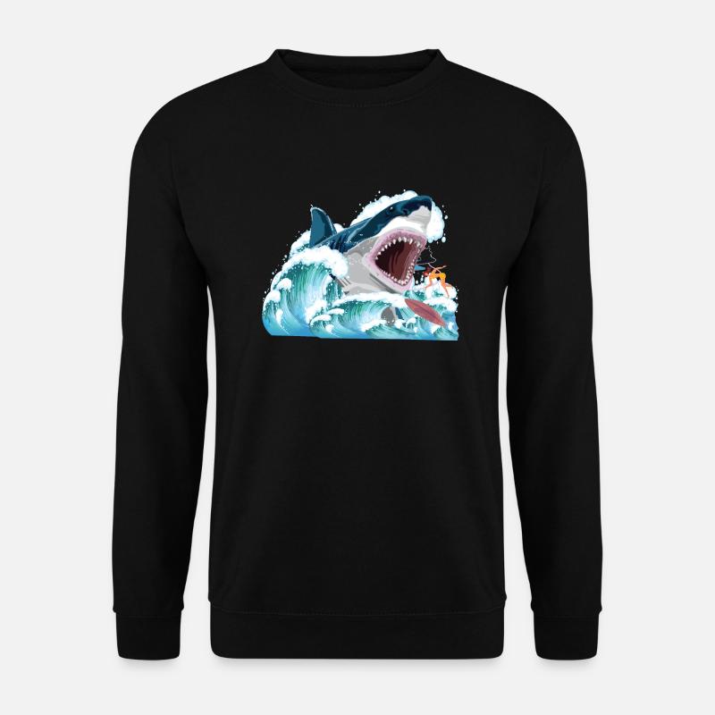 Megalodon attacks! - Unisex Sweatshirt - black