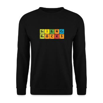 La science inspire le cadeau de Science Rock - Sweat-shirt Unisexe - noir - Devant - Alina (178cm) & Michal (187cm)
