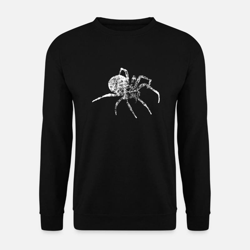 Grunge spider - spider distressed - Unisex Sweatshirt - black