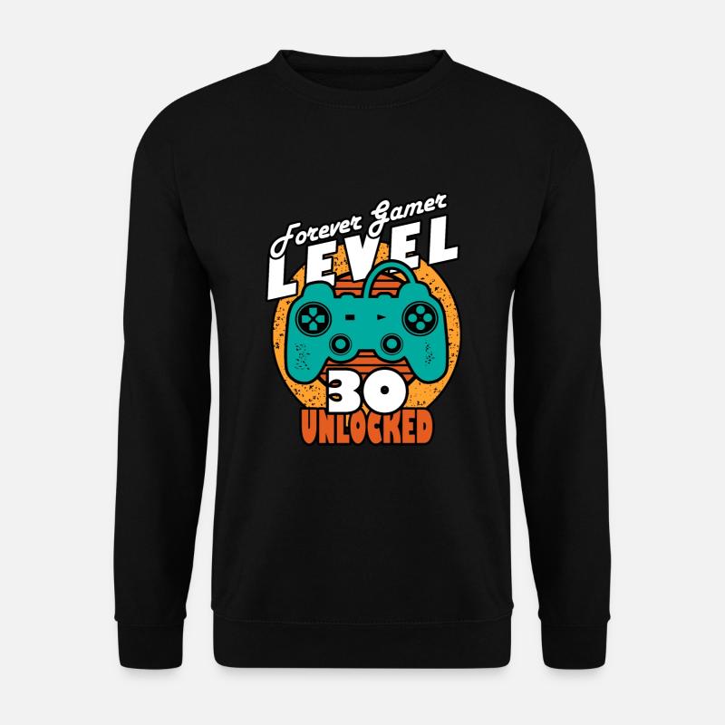 30th birthday level 30 gamer - Unisex Sweatshirt - black
