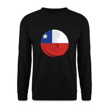 Chile Flag South America Chilean Flag Vintage - Unisex Sweatshirt - black - Front - Alina (178cm) & Michal (187cm)