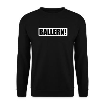 Shoot! - Raver techno - Unisex Sweatshirt - black - Front - Alina (178cm) & Michal (187cm)