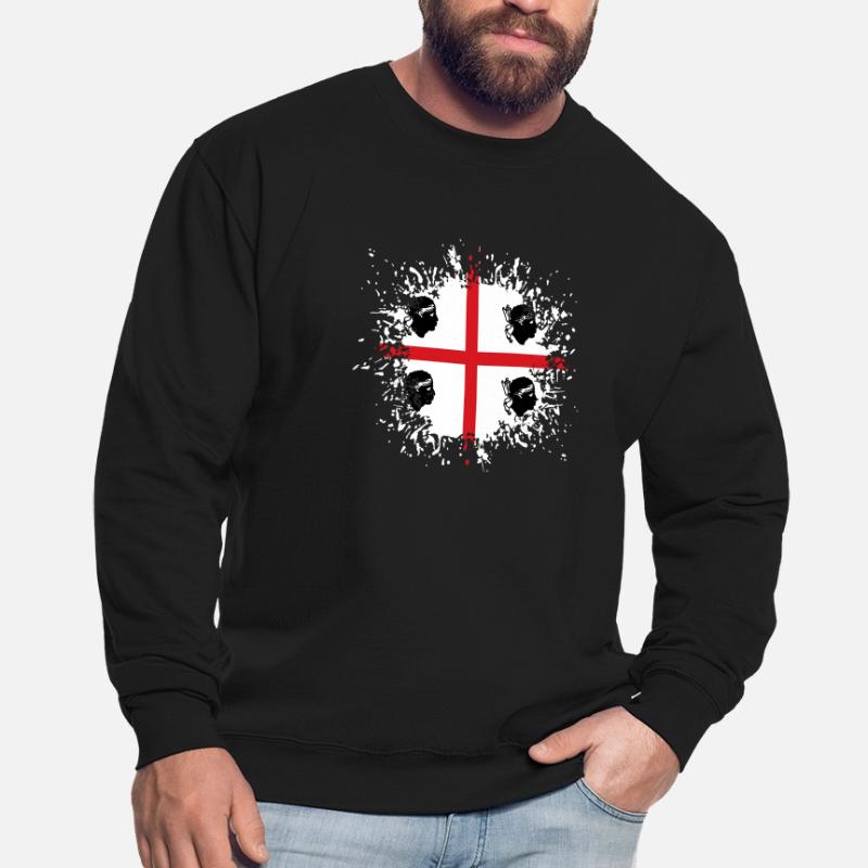 Sardaigne Drapeau Klecks Drapeau sarde Splash Sweat-shirt Unisexe