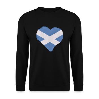 Écosse Drapeau écossais Alba GB Royaume-Uni - Sweat-shirt Unisexe - noir - Devant - Alina (178cm) & Michal (187cm)