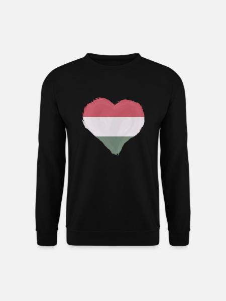 Ungarn Flagge Ungarische Fahne Balaton Hungary - Unisex Pullover - Schwarz