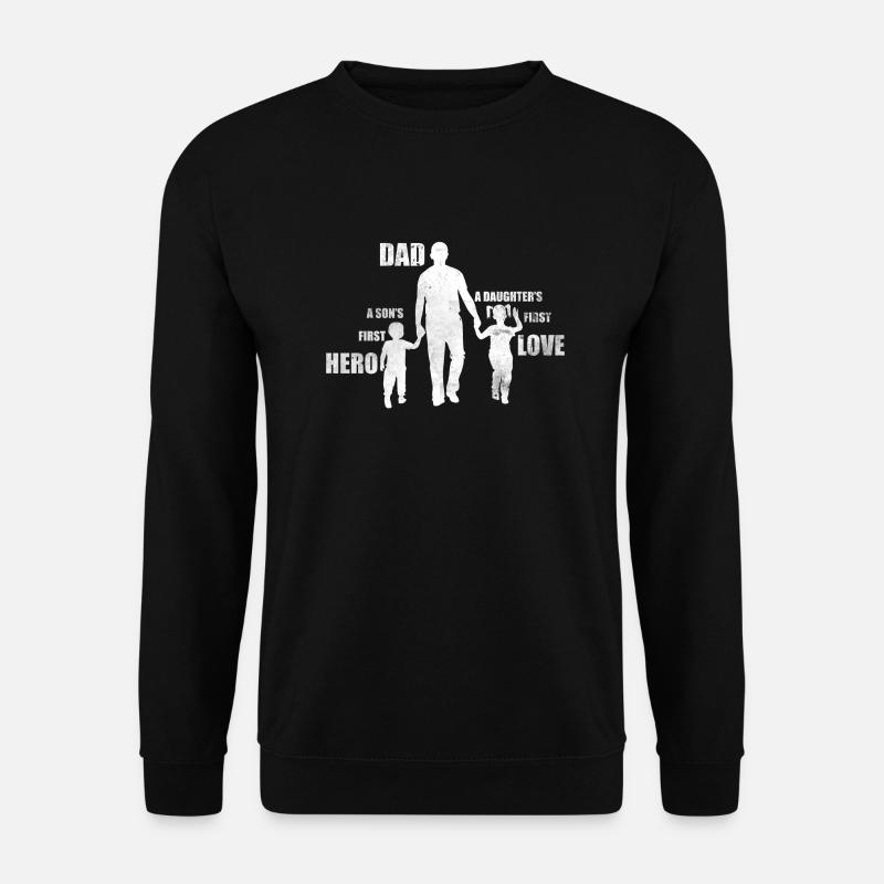 Vater und Sohn - Vater und Tochter Geschenk Papa - Unisex Pullover - Schwarz