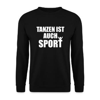 Dancing is also sport techno - Unisex Sweatshirt - black - Front - Alina (178cm) & Michal (187cm)