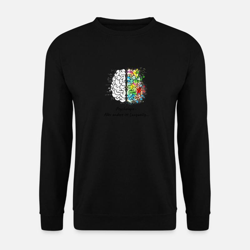 Psychologie - Gehirn - Bunt - Unisex Pullover - Schwarz