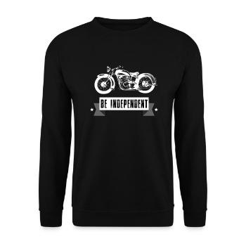 Motorrad Bike Bicycle Club MC Bestseller Geschenk - Unisex Pullover - Schwarz - Vorne - Alina (178cm) & Michal (187cm)
