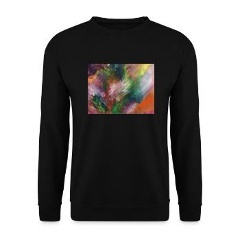Art - Gemälde - Unisex Pullover - Schwarz - Vorne - Alina (178cm) & Michal (187cm)