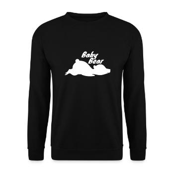 Family Baby Bear Grunge - Gift Idea - Unisex Sweatshirt - black - Front - Alina (178cm) & Michal (187cm)