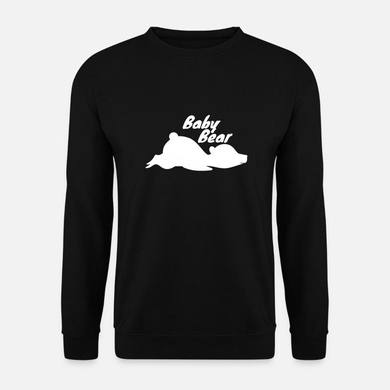 Familie Baby Bär Grunge - Geschenkidee - Unisex Pullover - Schwarz