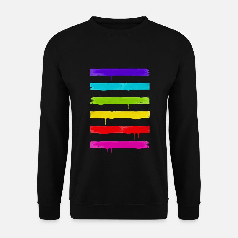 LGBT STRIPES - Unisex Pullover - Schwarz