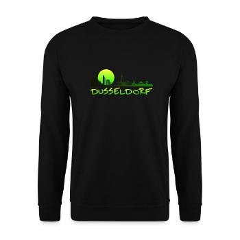 Dusseldorf the city Moin Germany - Unisex Sweatshirt - black - Front - Alina (178cm) & Michal (187cm)