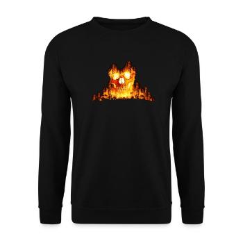 Esprit de feu d'Halloween - Sweat-shirt Unisexe - noir - Devant - Alina (178cm) & Michal (187cm)