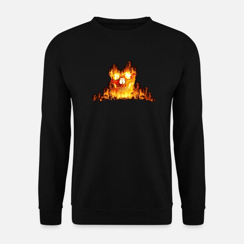Halloween Feuer Geist - Unisex Pullover - Schwarz