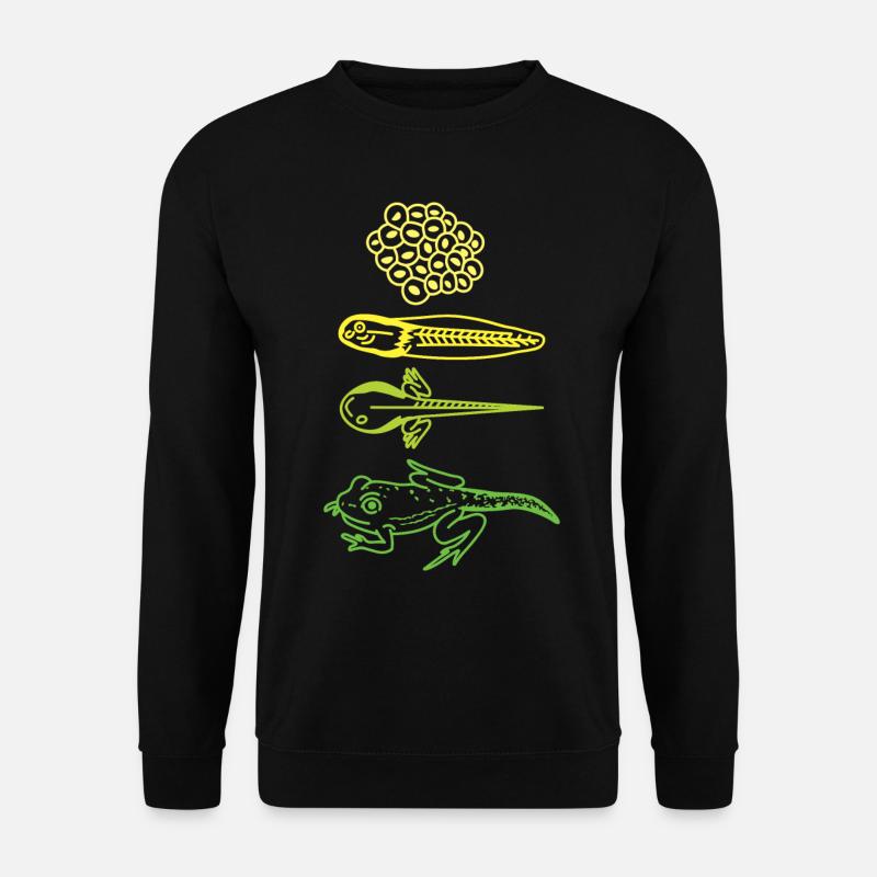 Lebenszyklus der Froschkaulquappe - Unisex Pullover - Schwarz