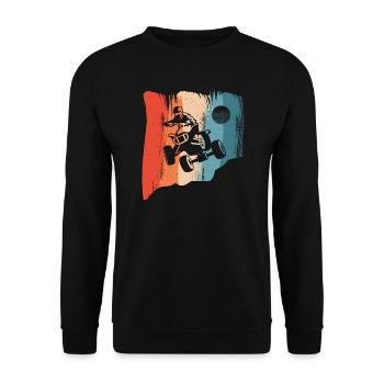 Quad Bike Offroad Vintage Quad Rider VTT - Sweat-shirt Unisexe - noir - Devant - Alina (178cm) & Michal (187cm)
