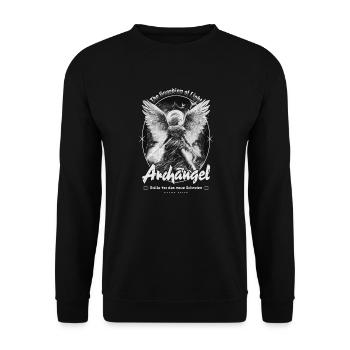 Engel - Die Stille ist das neue Schreien - Unisex Pullover - Schwarz - Vorne - Alina (178cm) & Michal (187cm)