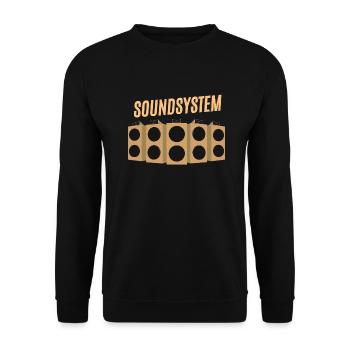 Sound system dub reggae - Unisex Sweatshirt - black - Front - Alina (178cm) & Michal (187cm)