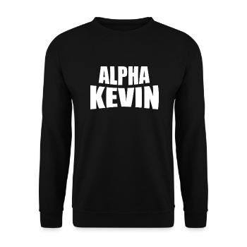Alpha Kevin - Sweat-shirt Unisexe - noir - Devant - Alina (178cm) & Michal (187cm)