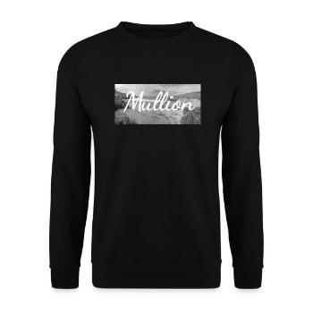 Retro Lettering at Mullion Harbor Cornwall UK - Unisex Sweatshirt - black - Front - Alina (178cm) & Michal (187cm)