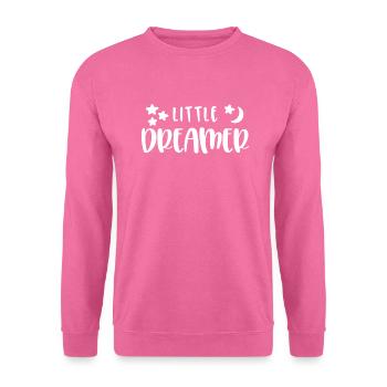 little dreamer white - Unisex Sweatshirt - pink - Front