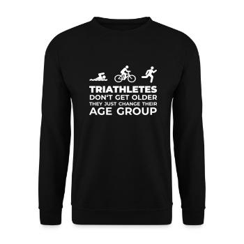 Triathlon - Unisex Pullover - Schwarz - Vorne - Alina (178cm) & Michal (187cm)