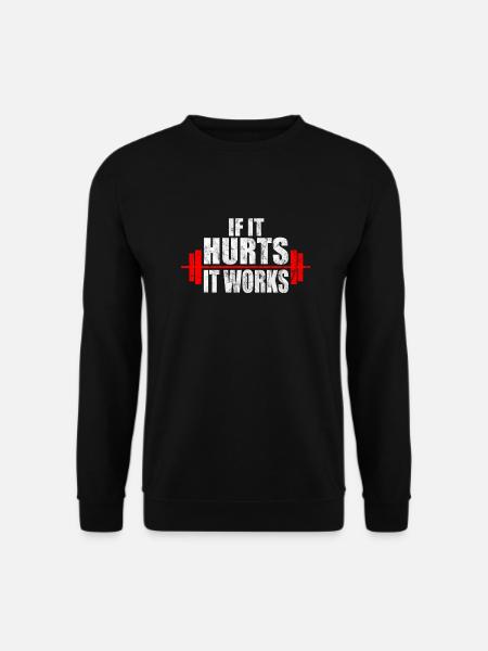 Maillot d'entraînement de musculation Motivation - Sweat-shirt Unisexe - noir