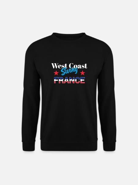 West Coast Swing France WCS Geschenk Tanzen Party - Unisex Pullover - Schwarz