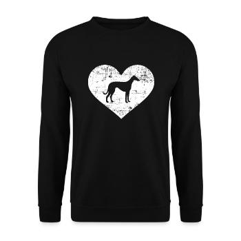Italian Greyhound - Unisex Pullover - Schwarz - Vorne - Alina (178cm) & Michal (187cm)