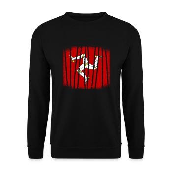 Drapeau de l’île de Man Triskele Drapeau de l’île de Man - Sweat-shirt Unisexe - noir - Devant - Alina (178cm) & Michal (187cm)