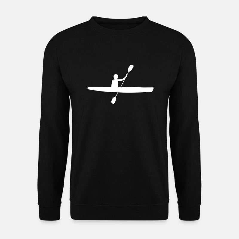 Kanusport Kanu Rudern Boot Ruderboot Wassersport - Unisex Pullover - Schwarz