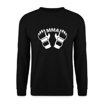 MMA Handschuhe - Unisex Pullover - Schwarz - Vorne - Alina (178cm) & Michal (187cm)