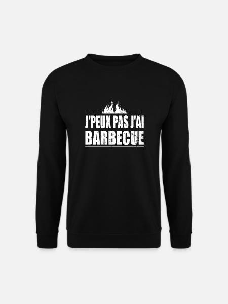 J'peux pas j'ai Barbecue - Sweat-shirt Unisexe - noir