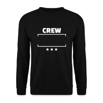 Crew - Unisex Sweatshirt - black - Front - Alina (178cm) & Michal (187cm)