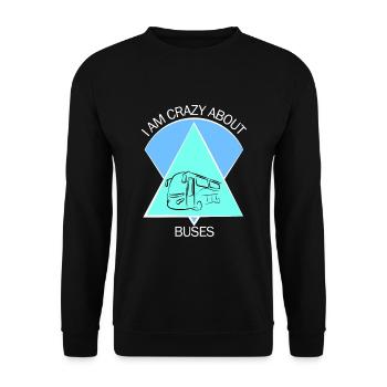 Chauffeur d’autobus scolaire Chauffeur d’autobus scolaire - Sweat-shirt Unisexe - noir - Devant - Alina (178cm) & Michal (187cm)