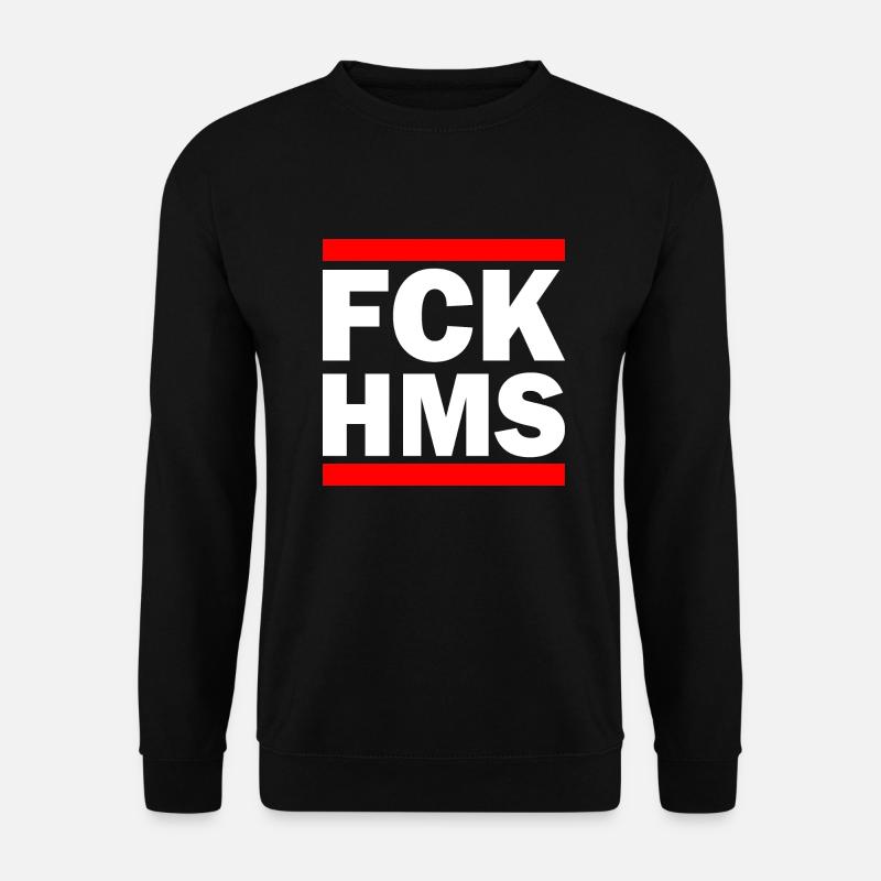 Fck hms - Sweat-shirt Unisexe - noir