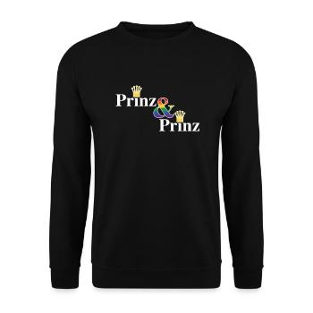 Prince & Prince 2 - Unisex Sweatshirt - black - Front - Alina (178cm) & Michal (187cm)
