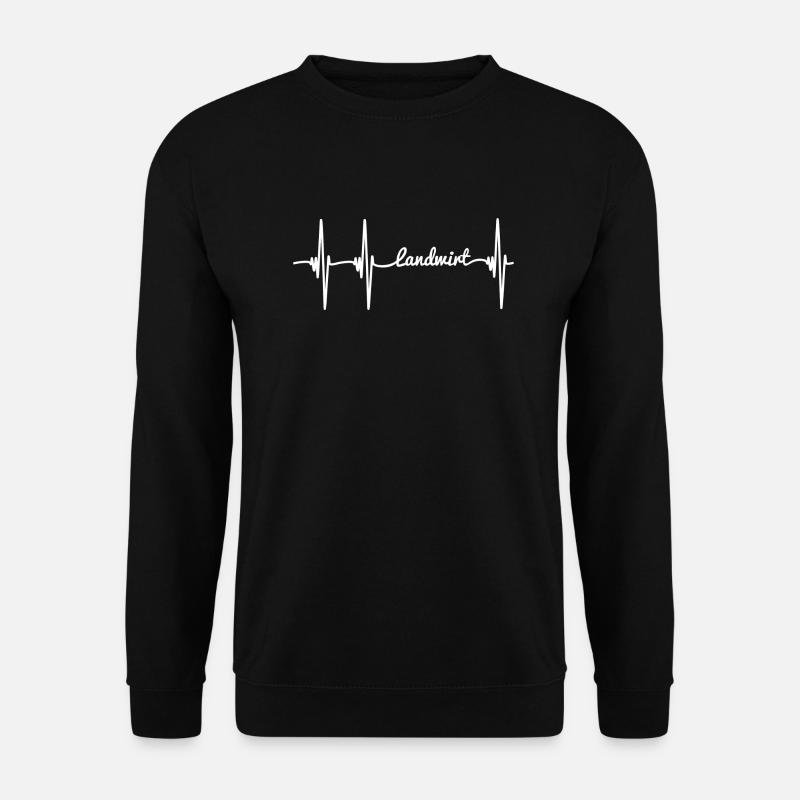 Landwirt puls white - Unisex Pullover - Schwarz