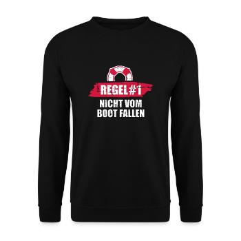 Kreuzfahrt - Unisex Pullover - Schwarz - Vorne - Alina (178cm) & Michal (187cm)