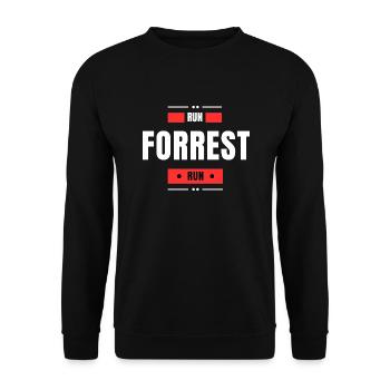 Run - Unisex Sweatshirt - black - Front - Alina (178cm) & Michal (187cm)