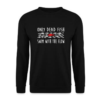 self-confidence - Unisex Sweatshirt - black - Front - Alina (178cm) & Michal (187cm)