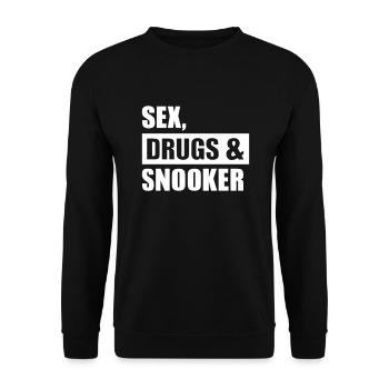 Snooker - Unisex Pullover - Schwarz - Vorne - Alina (178cm) & Michal (187cm)
