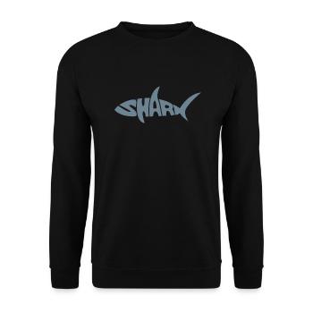 Shark - Unisex Sweatshirt - black - Front - Alina (178cm) & Michal (187cm)