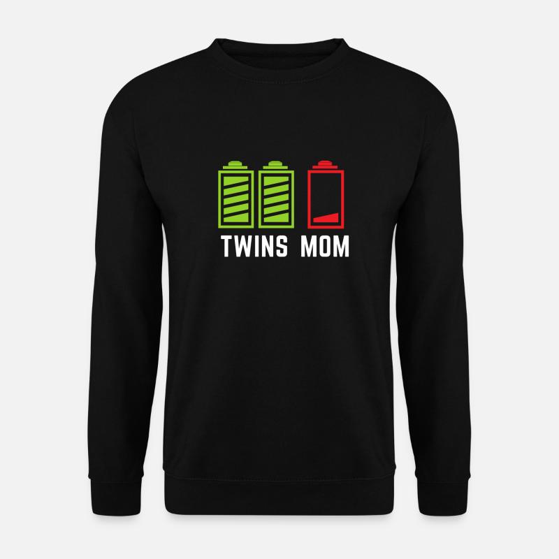 Zwillinge Schwangerschaft Mama Papa Geschenk 1 - Unisex Pullover - Schwarz