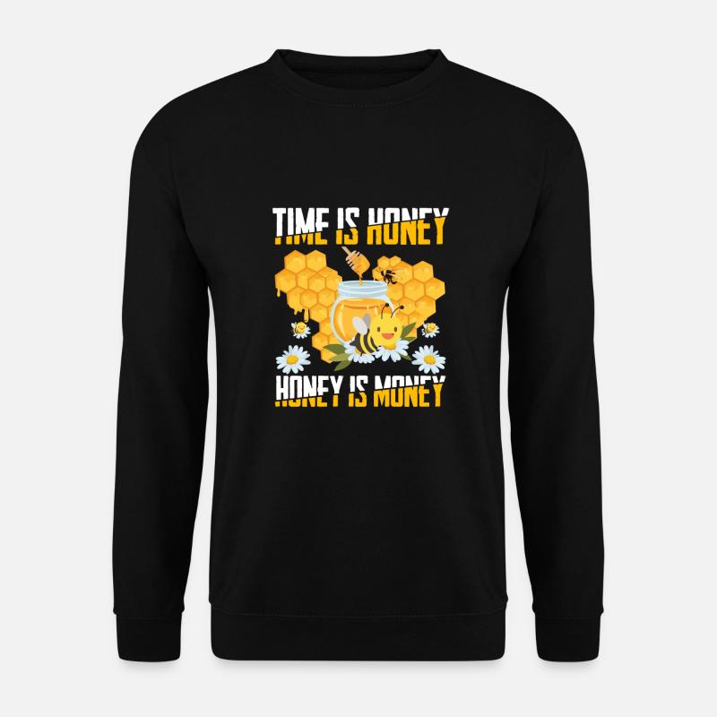 Imker Honig Spruch Bienen Geschenk - Unisex Pullover - Schwarz