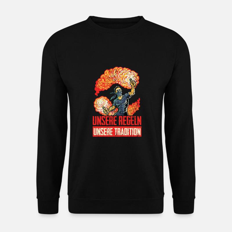 Feuerwerk ist kein Verbrechen Pyro Ultras - Unisex Pullover - Schwarz