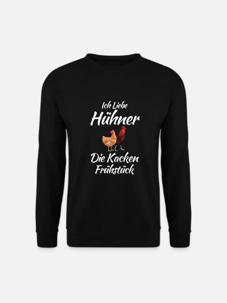 Hühner Landwirtschaft Huhn - Unisex Pullover - Schwarz